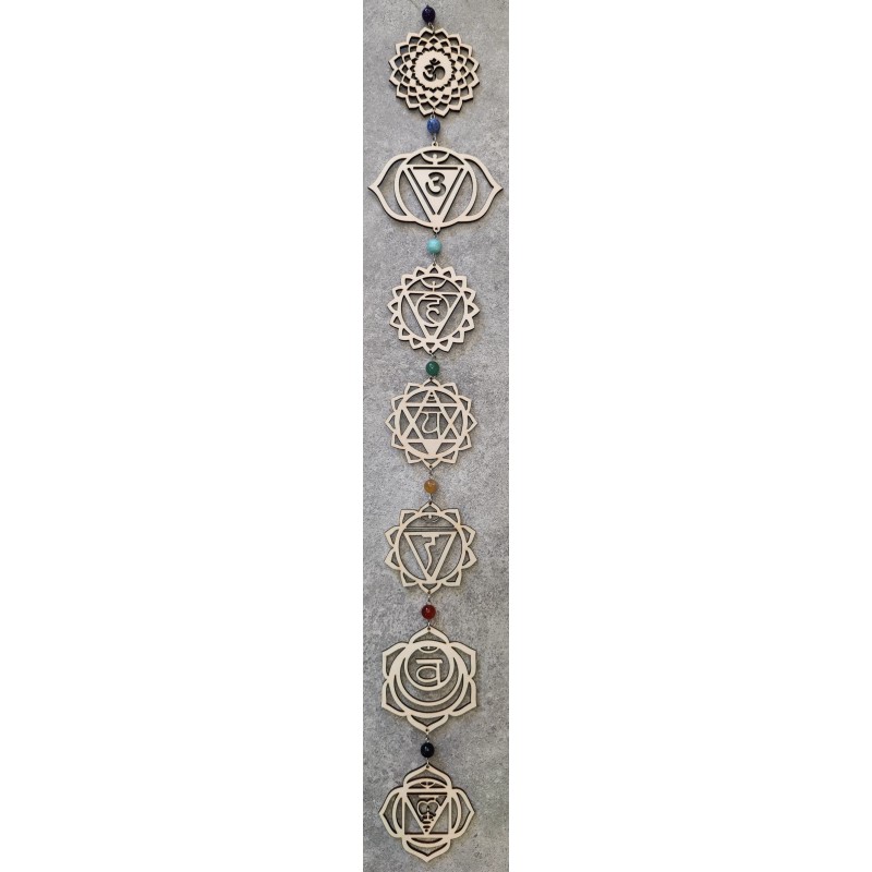 Suspension chakras avec minéraux