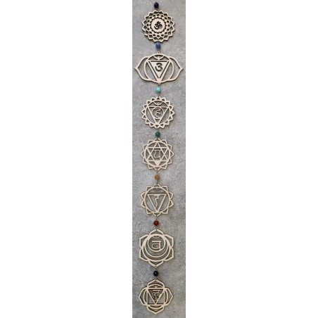 Suspension chakras avec minéraux