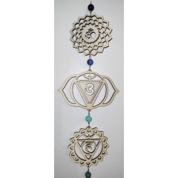 Suspension chakras avec minéraux