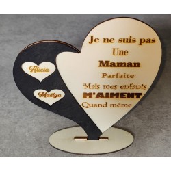 Cœur fête des mères personnalisé
