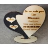 Cœur fête des mères personnalisé