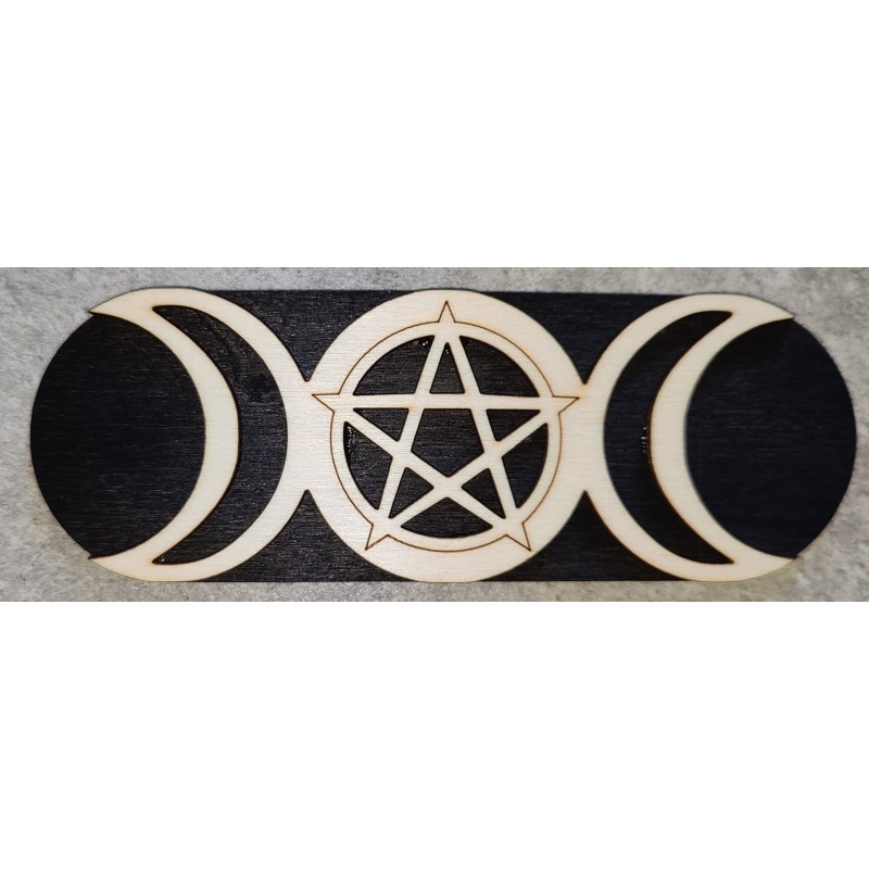 Triple lune avec pentagramme