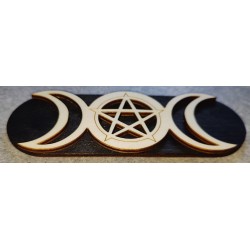 Triple lune avec pentagramme