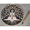 Bouddha avec chakras en minéraux