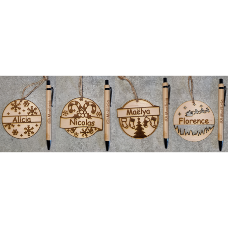Boule de noël personnalisable Flocons