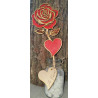Rose en bois personnalisée