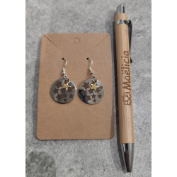 Boucles d'oreilles en acier "étoiles"