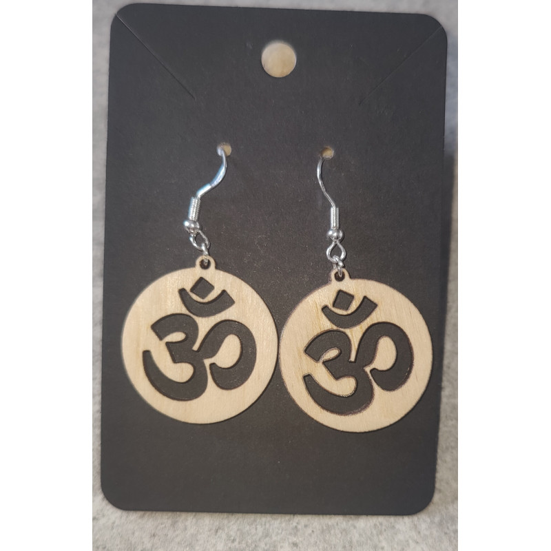 Boucles d'oreille chakra coronal