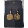 Boucles d'oreille en acier "Cercles"