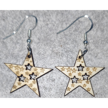 Boucles d'oreille "Etoiles"