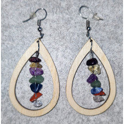 Boucles d'oreille "7 chakras"