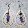 Boucles d'oreille "7 chakras"