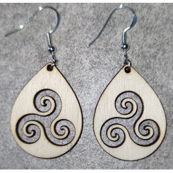 Boucles d'oreille "Trisquel"