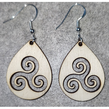 Boucles d'oreille "Trisquel"
