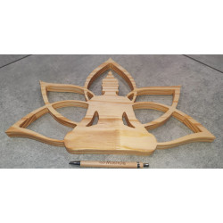 Bouddha Assis en Bois de 40cm