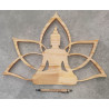 Bouddha Assis en Bois de 40cm