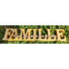 Décoration en Bois – Famille, Amour & Bonheur personnalisable