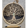 Arbre de vie avec chakras en minéraux
