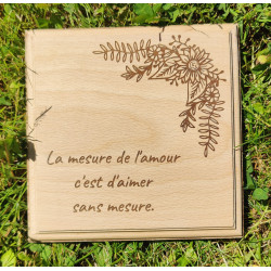 Bloc en hêtre personnalisable