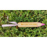 Marque-page crayon en bois personnalisé – Cadeau fin d’année scolaire