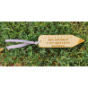 Marque-page crayon gradué en bois – Cadeau personnalisable fin d’année scolaire
