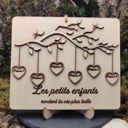 Branche de Famille Personnalisée avec Prénoms : Cadeau Déco & Grands-Mères