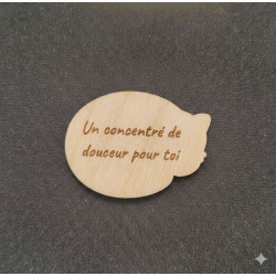 Câlin de Poche en Bois personnalisable: Votre Petit Talisman de Réconfort - Maelicia