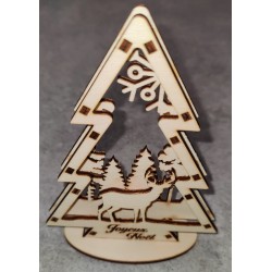 Sapins de noël en relief