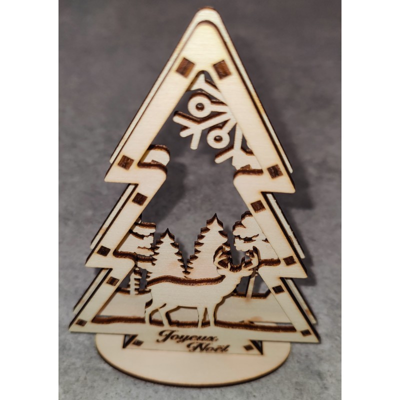 Sapins de noël en relief