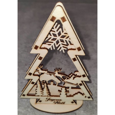 Sapins de noël en relief