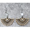 Boucles d'oreilles howlite