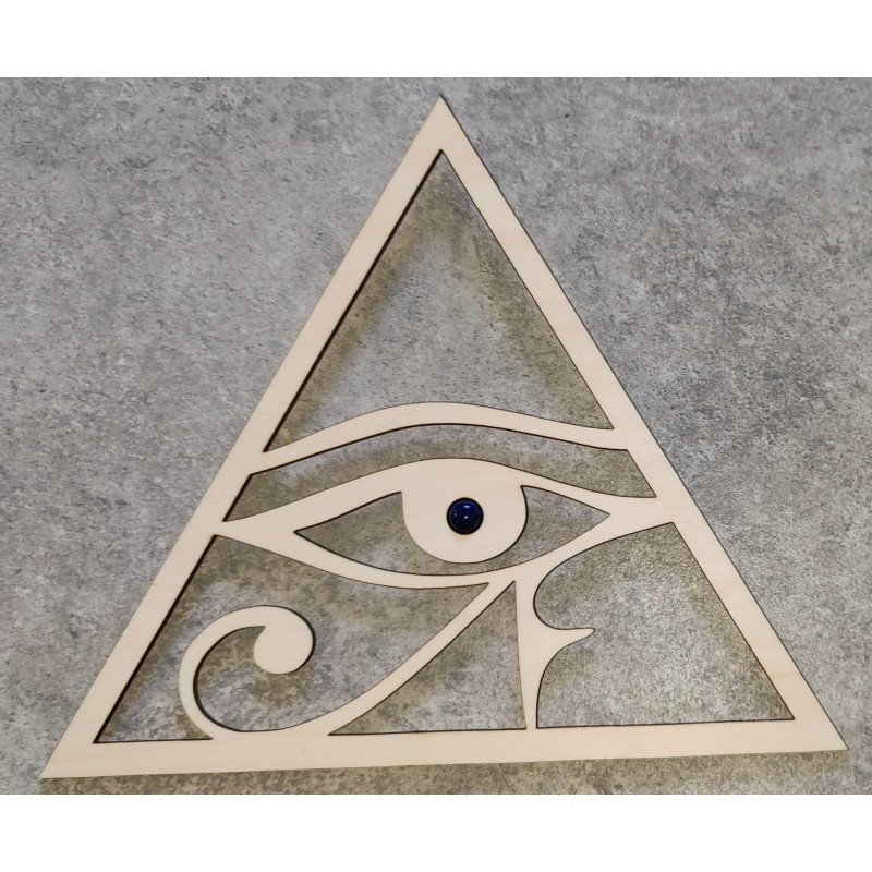 Œil d'Horus avec pierre en Lapis-lazuli