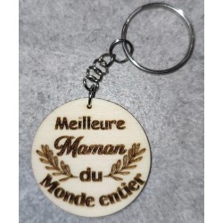 Porte clé "Meilleure maman du monde entier"