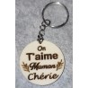 Porte clé "On t'aime maman chérie"