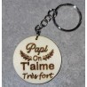 Porte clé "Papi, on t'aime très fort"