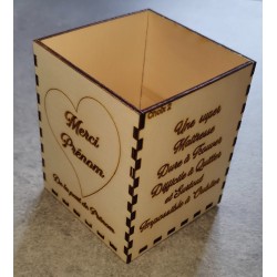 Pot à crayons "Merci maitresse"