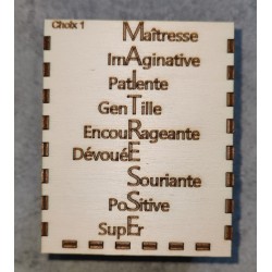Pot à crayons "Merci maitresse"