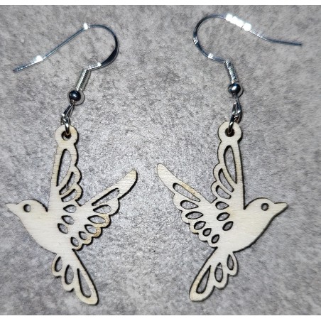 Boucles d'oreille "Envolée d'oiseaux"