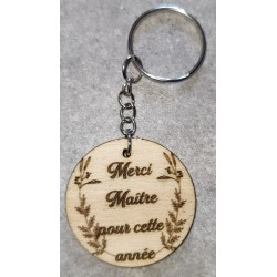 Porte clé "Merci maitre pour cette année"