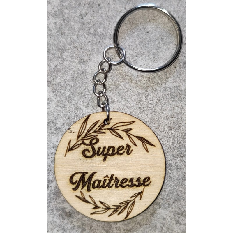 Porte clé "Super Maîtresse"