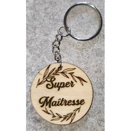 Porte clé "Super Maîtresse"